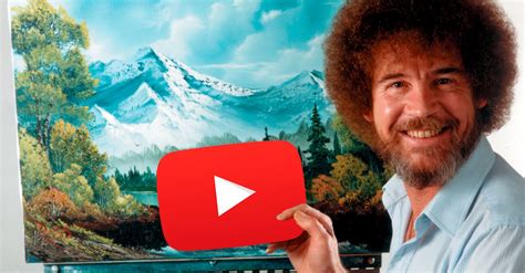 From happy clouds to almighty mountains. . Bob ross utube